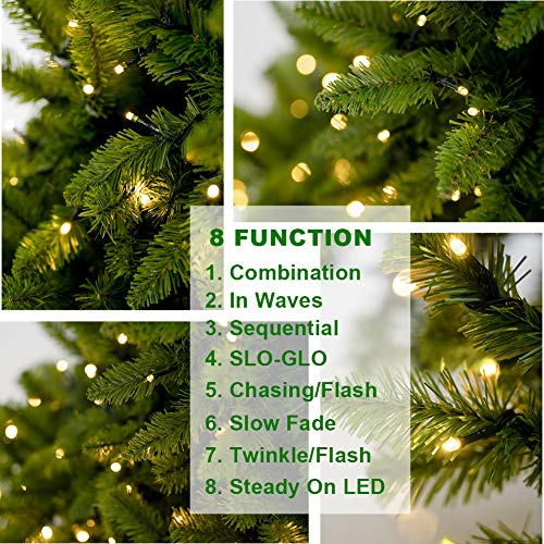 HITASION Prelit Artificial Christmas Tree 6ft Premium Hinged Dunhill