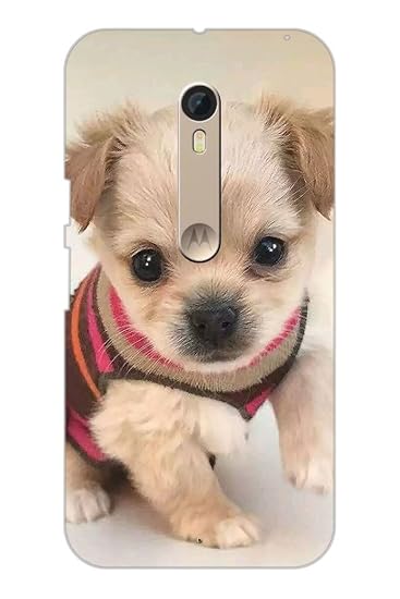 Aman Long Hair Puppies 3d Back Cover For Motorola Moto Amazon In