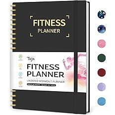Fitness Workout Journal for Women & Men, A5(5.5" x 8.2") Workout Log Book Planner for Tracking, Progress, and Achieving Your