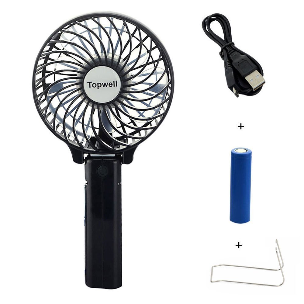 Topwell® Rechargeable Fans Portable Handheld Fan Battery Operated