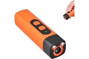 BYSLBTY Ultrasonic Dog Bark Deterrent Devices 2025 Anti Barking Device for Dogs,Indoor Outdoor bark Control Device with LED Flashlight,Barks No More Dog Training Device Tool,Yellow