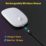 Anmck Wireless Silent Mouse USB 1600 DPI 2.4G Slim Rechargeable view 3