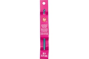 Boye 6218-J 6-Inch Long Aluminum Crochet Hook, 5.75 mm