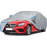Car Cover for 2006-2026 Mercedes Benz E-Class Sedan E300 E350/E43 E53 AMG | Waterproof Custom Sun Rain Dust Snow Protection Outdoor Full Car Cover for Benz E-Class with Door Zipper &amp; Soft Cotton Lining
