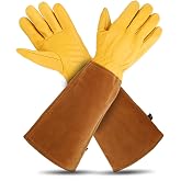 Lusaya Rose Pruning Gloves for Women/Men，Long gardening Gloves Roses/Gardening/Logging/Farm/Cactus