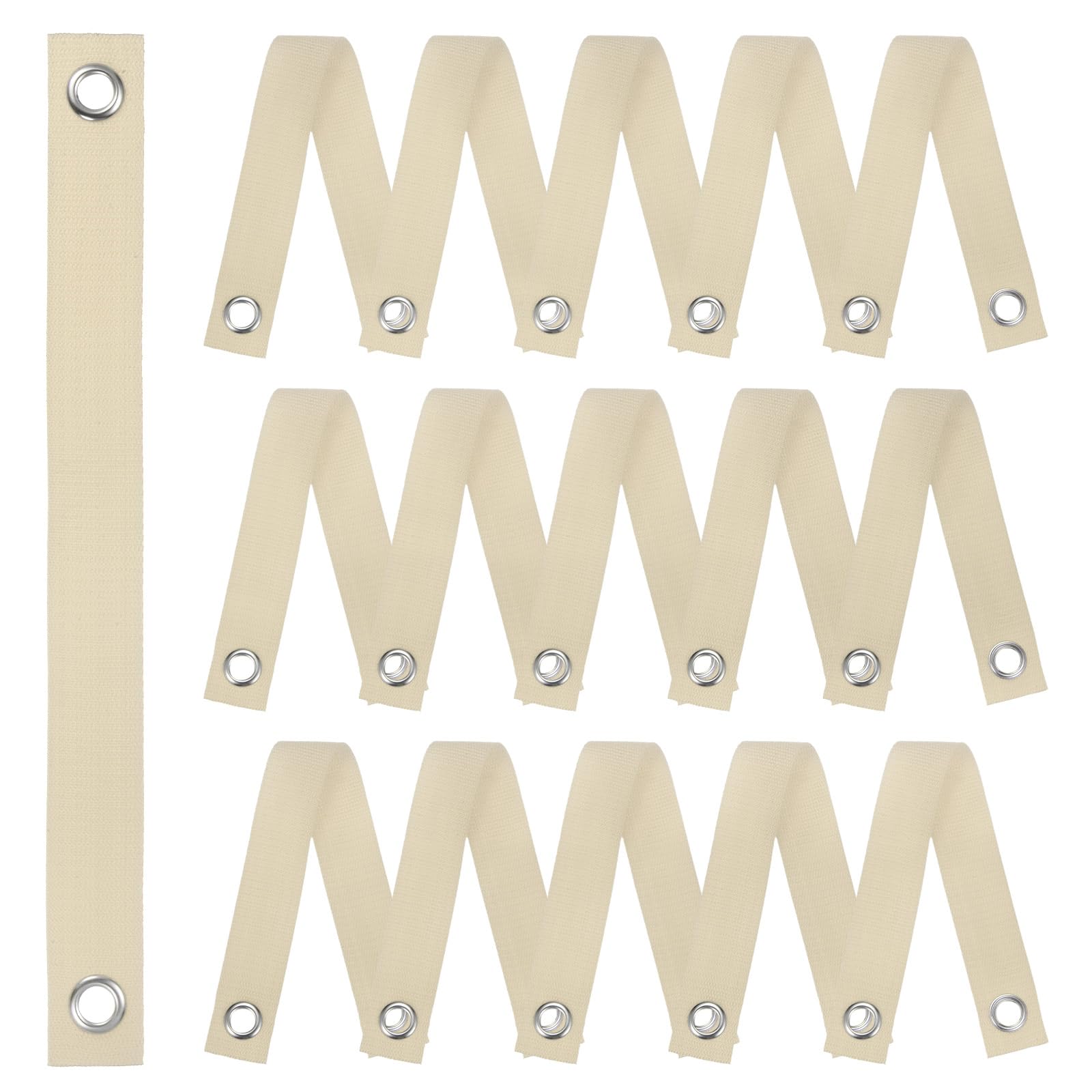 M METERXITY 16-Pack Tree Straps for Staking,1.5 Inch x 15.7 Inch Tree Support Straps Nylon Tree Strap for Leaning Tree Protection/Plant Support, Straightening[Khaki]