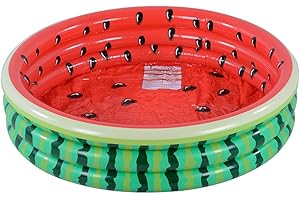 Kiddie Pool, Watermelon Hamburger Ice Cream Inflatable Pool, Water Pool in Summer, Pit Ball Pool of 45 Inches