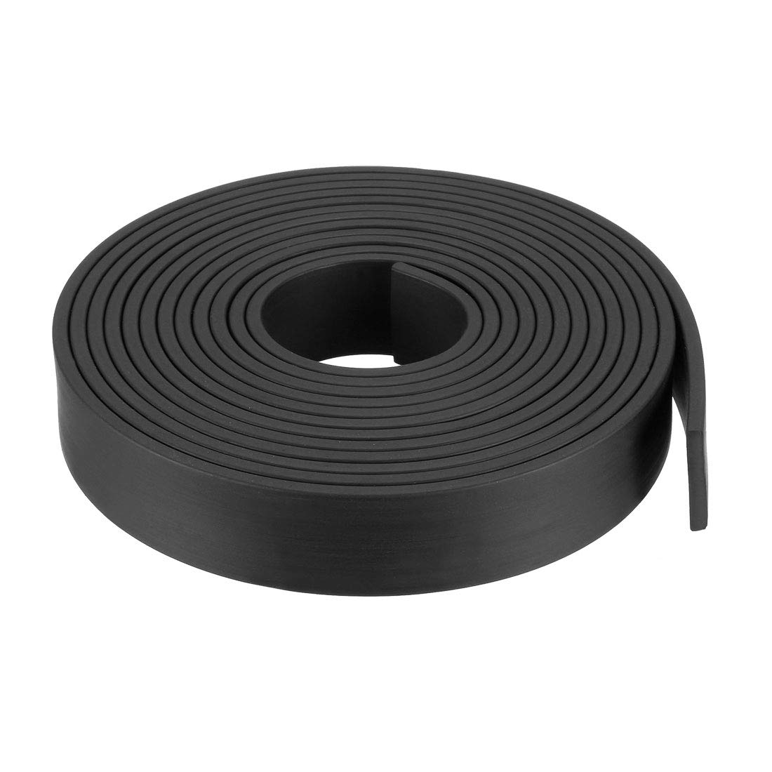 sourcing map Solid Rectangle Rubber Seal Strip 20mm Wide 3mm Thick, 3 Meters Long Black