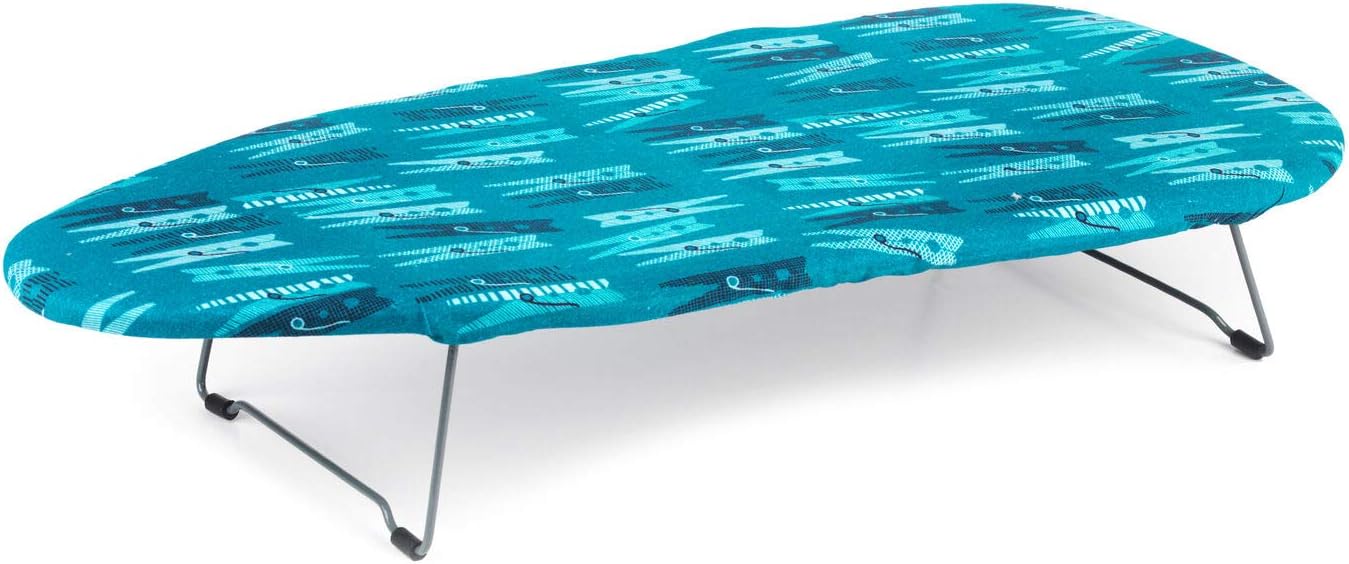 Beldray LA023735PEG Table Top Ironing Board, Space Saving Foldable Legs, Lightweight, 100% Cotton Cover