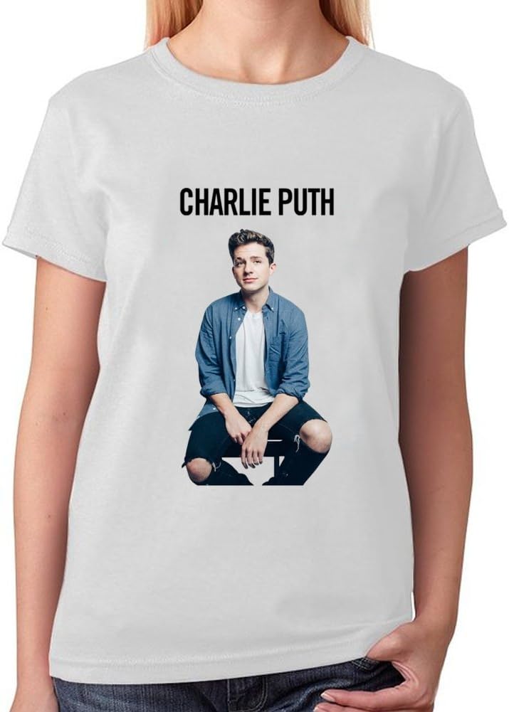 Women's Charlie Puth poster Short shirts