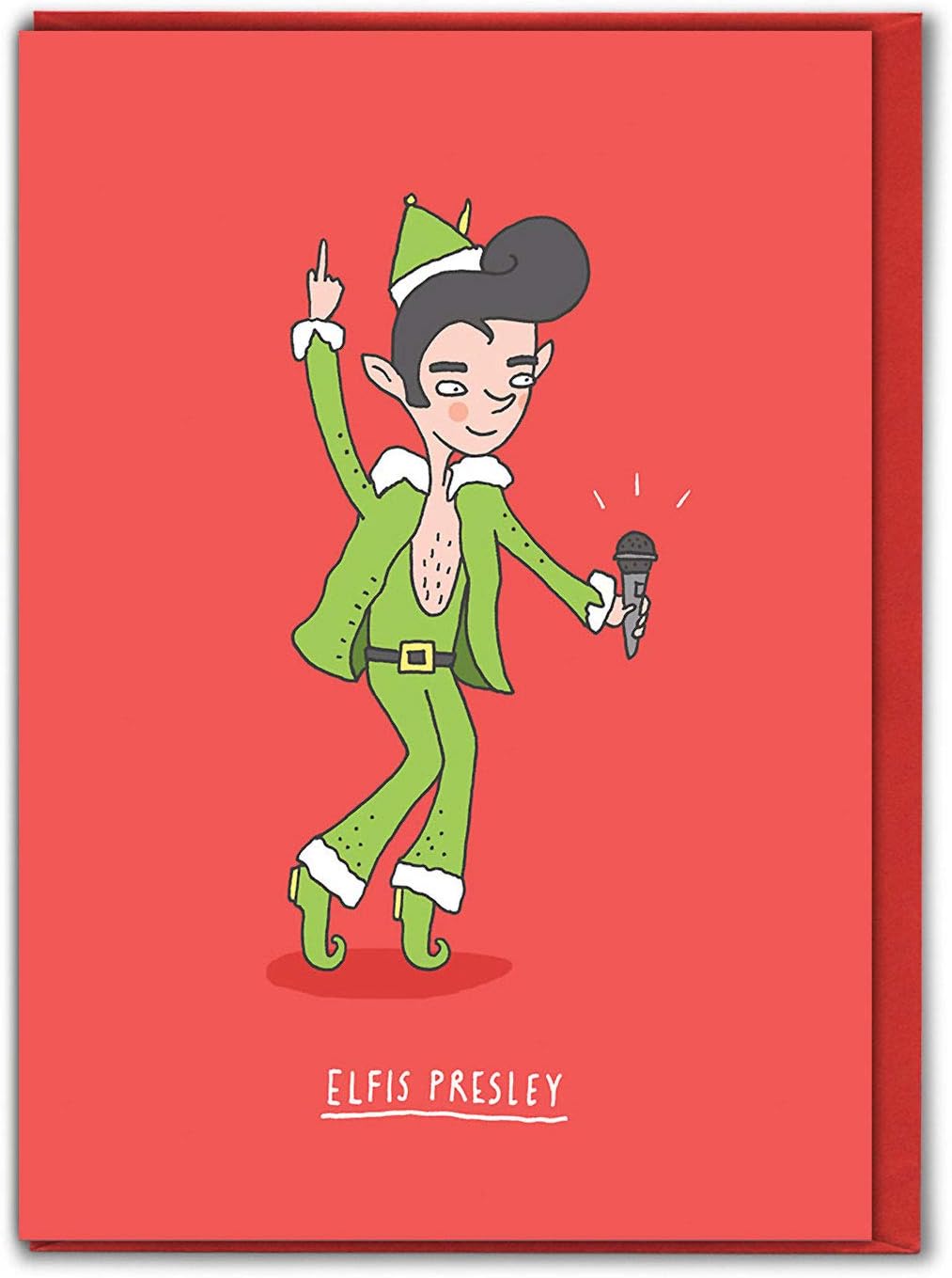 Brainbox Candy, Funny Xmas Cards, Funny Christmas Cards For Friends, 'Elvis Presley'