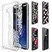 Galaxy S8 Case Clear, ivencase 5PCS Replaceable Patterned Card DIY Creative Shockproof Hard PC + Soft TPU Silicone Bumper Transparent Cover for Samsung Galaxy S8 5.8 Inch