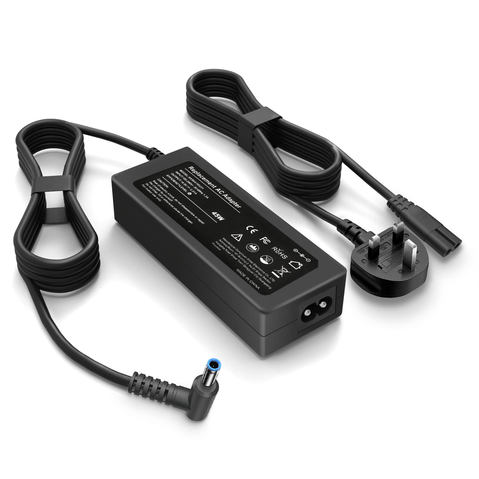 SIKER 19.5V 2.31A 45W Laptop Charger Adapter Compatible with HP Steam Pavilion Elitebook Chromebook ProBook Notebook Power Supply