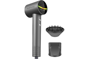 HEALTHKEEP Ultimate Tech Turbo Hair Dryer – 1,500 W Brushless 110,000 RPM Motor • 20 m/s High‑Velocity Airflow • 200M Negative Ion Hydration • Whisper‑Quiet ≤78 dB • Includes Concentrator & Diffuser