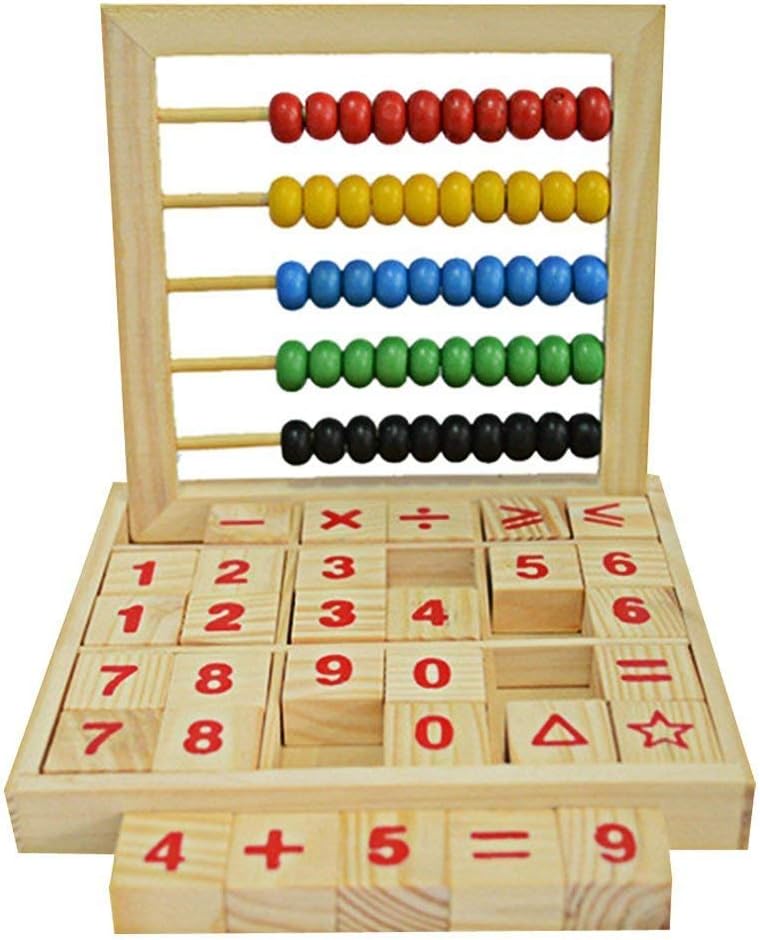 HNT Kids Wooden Abacus Children Counting Number Maths Learning Toy