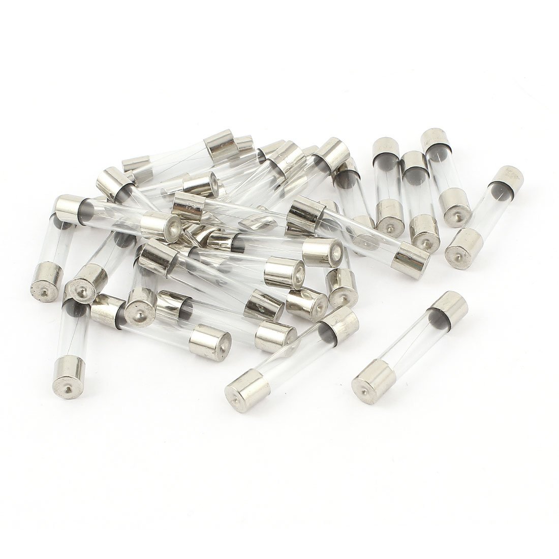 sourcingmap 30pcs 6x30mm 3.15A 250V Quick Blow Fast Acting Glass Tube Fuse