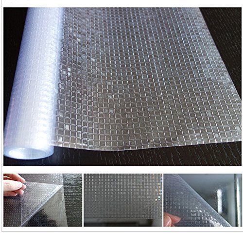 Niviy Premium No-Glue 3D Static Decorative Privacy Window Films Privacy Window Film Vinyl Window Clings17.7-Inch by 78.7-Inch 1 Roll
