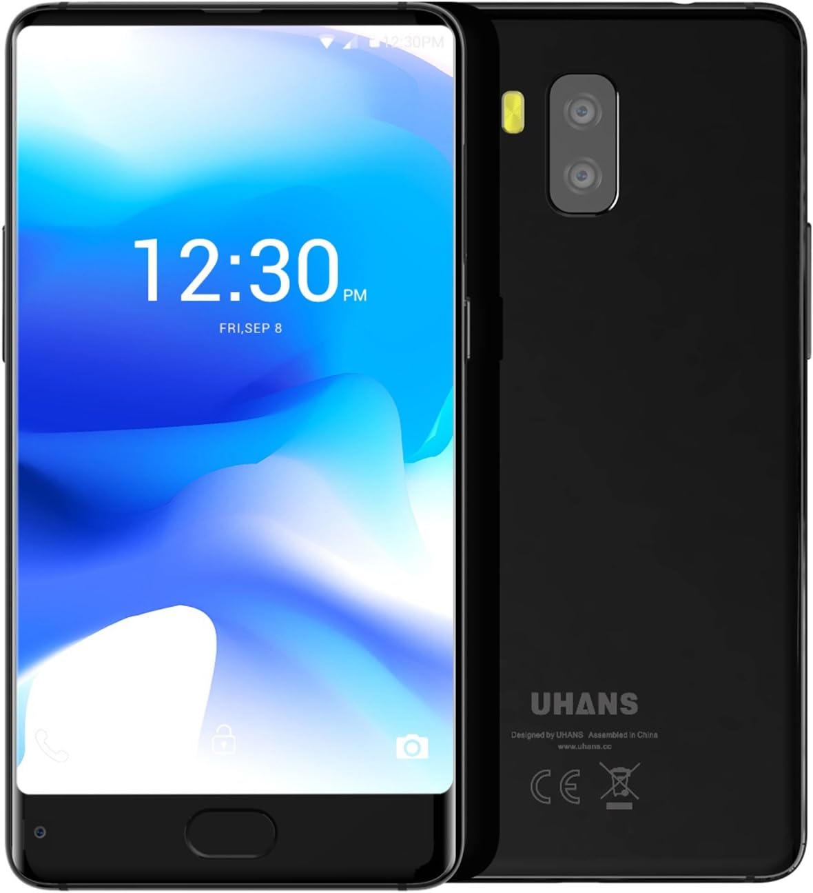 Smart Mobile Phone,UHANS MX Bezeless 3G Smartphone 5.2 inch HD 2GB+16GB 3000mAh 8MP Mobile Phone …