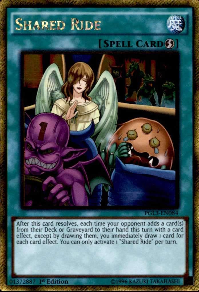 Yu-Gi-Oh! - Shared Ride (PGL3-EN084) - Premium Gold: Infinite Gold - 1st Edition - Gold Rare