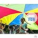 12 Foot Play Parachute 16 Handles Improved Design - Multicolored Parachute Kids