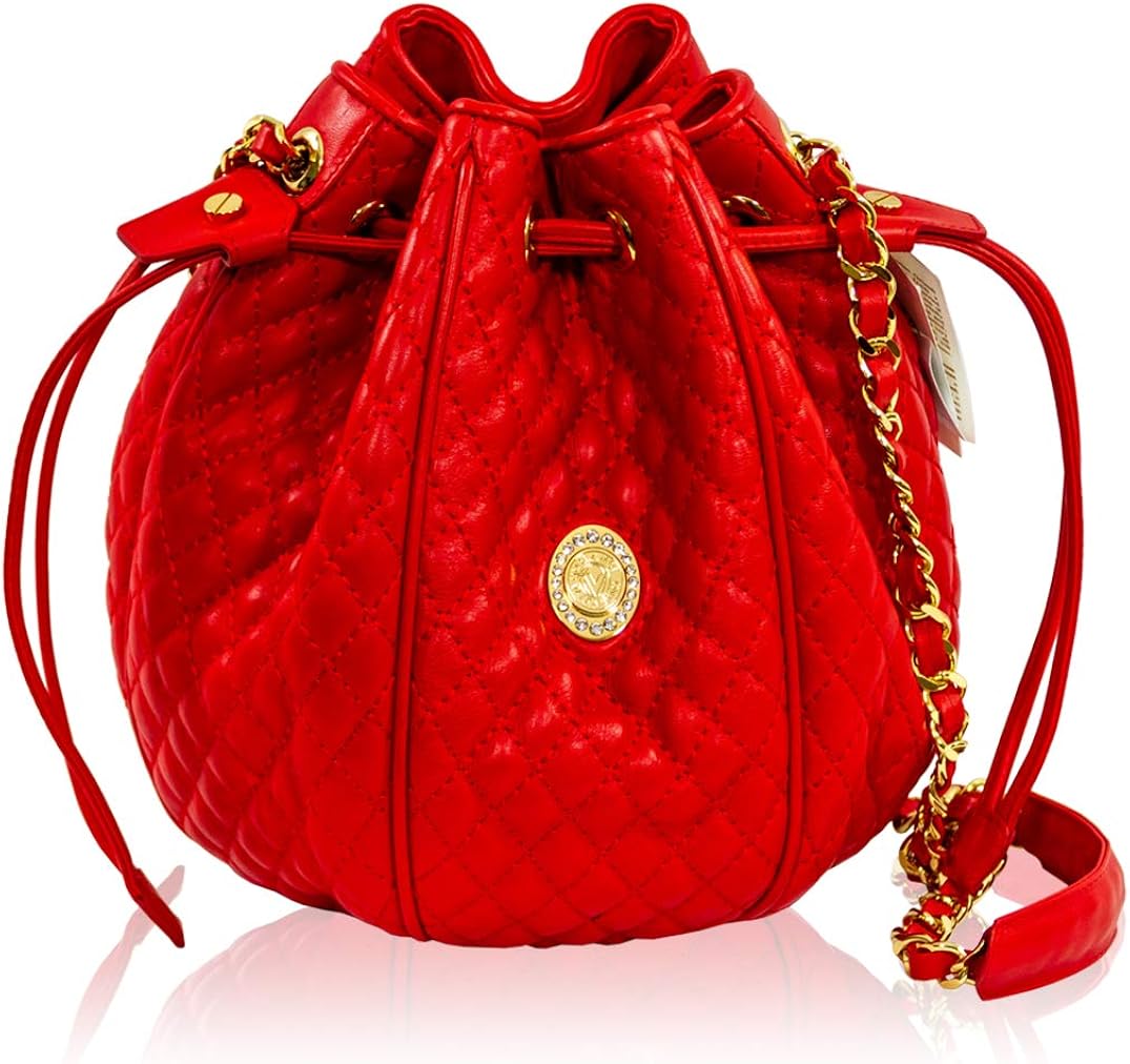 Red Leather Handbags Amazon