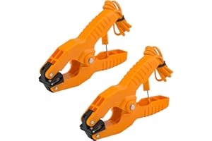 2 PCS Temperature Clamp K Type Temperature Pipe,Aideepen HVAC Thermocouple Clamp Probe Temperature Probe Clamp -40~392°F(-40~200℃)