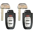 Car Key Fob fits Audi A1 A3 A4 A5 A6 A7 Q3 Q5 Q7 S3 S4 S5 Remote S7 FCC ID:IYZFBSB802;by AUTO Key MAX (Pair)