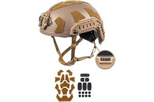 FMATAL GEAR SF High-Cut Fast Helmet, ABS Tactical Helmet for Airsoft, Paintball, and Outdoor Sports