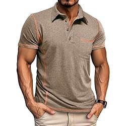 Men's Casual Polo Shirts Classic Short Sleeve