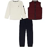 Nautica boys 3 Pc Puff Vest Pant Set
