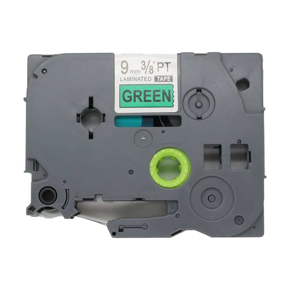BROVACS 1 Pack Black on Green Label Tape Compatible for Brother P-Touch TZ 721 TZe 721 9mm 3/8" OPA1172