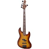 IYV-IPJB-500A Solid Body with Flame Maple Electric Jazz Bass, Natural