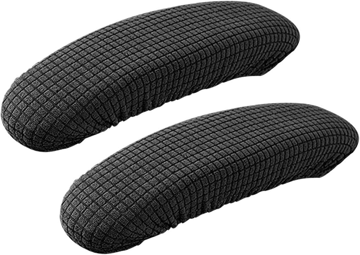 Slipcovers - NLORNLAW Armrest Slipcover Pads, Office Chair Arms Protector Stretchable for Desk/Rotating/Computer Chair (Black) (Black)