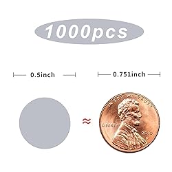 Starboling 1000Pcs 1inch Grey Round Color