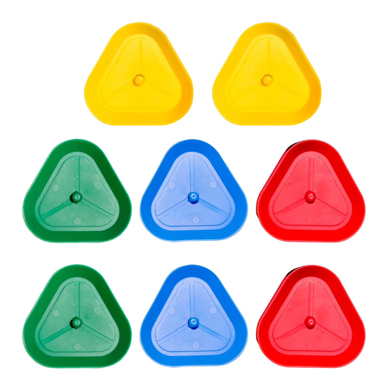 HIXNUG 8pcs Kids Card Holders Playing Card Holder Triangle Standing Card Games Holder Family Card Game Nights for Kids Seniors