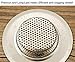 Kithchen Sink Strainer, 2 Pack Amsam Zp Stainless Steel Sink Strainer Stopper - Large Wide Rim 4.53