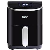 Total Chef Electric Air Fryer Oven 5 Qt/4.8L, Digital Touchscreen Controls, 8 Smart Cooking Presets, Adjustable Temperature, 