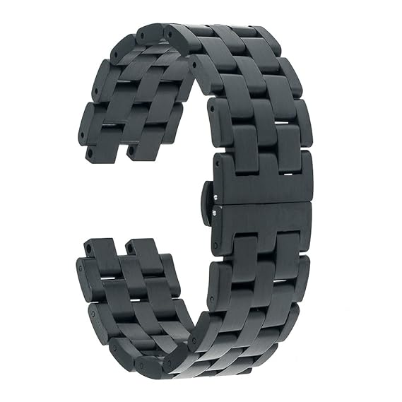 TRUMiRR Faltschließe Uhrenarmband -Edelstahl-Armband für Pebble Steel 2, mit Upgrade-Verbindungs-Remover und Frühlings-Stab