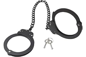 Yoghourds Double Lock Leg Cuffs, Adjustable Heavy Duty Tactical Steel Leg Cuffs in Professional Grade