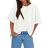 Cicy Bell Womens Half Sleeve Sweaters Oversized Boat Neck Knitted Pullover Sweater Trendy Casual Loose Fit Fall Tops