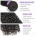 Hermosa Brazilian Curly Hair Bundles with Closure Grade 10A Virgin Unprocessed Human Hair Weave Bundles with Closure Free Part(12 14 16 with 10