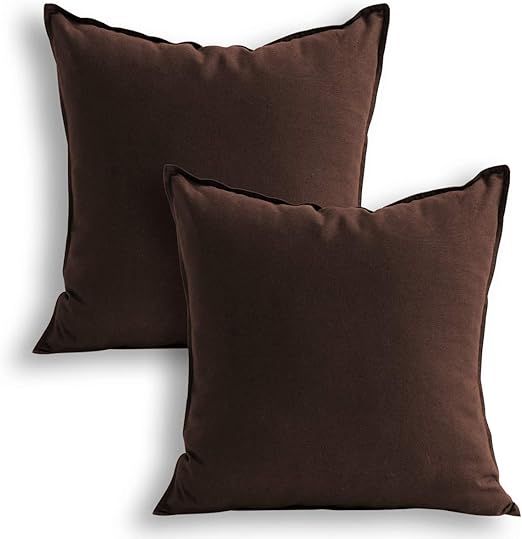 Amazon Com Jeanerlor Solid Cotton Linen Decoration 18 X18 Throw