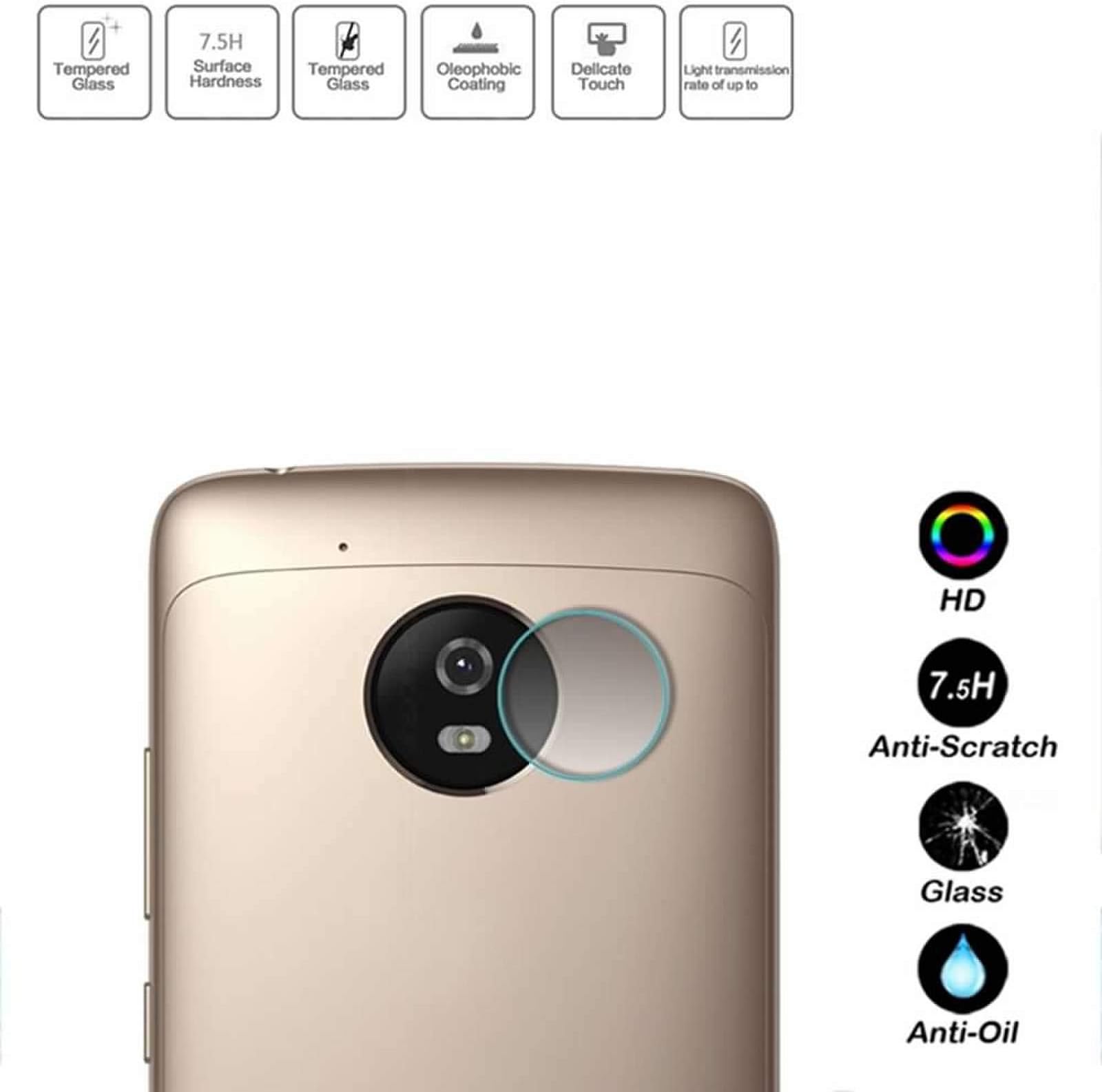 superior ZRL® 2.5D 7.5H Back Transparent Camera Lens Film Tempered Glass Protector Film For Motorola Moto G5s/G5s Plus/G6/G6 Plus/G5/G5 plus/X4/Z/Z2Play/Z Play/Z Force/G6 Play/Z3 Play