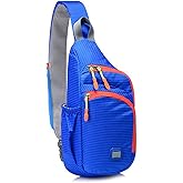 Peicees Small Sling Backpack Waterproof Unisex Shoulder Bag Chest Crossbody Daypack