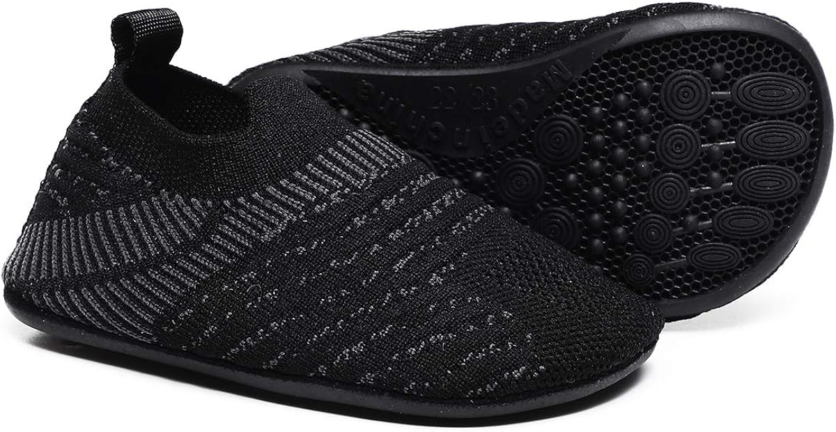  | ditont Toddler Boys Girls Rubber Sole Indoor House Slippers Lightweight Socks Shoes | Slippers