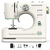 StitchMaster Pro:Ballet on twin needles.Sewing machine,sewing machine for beginners,Double needle and double thread,16 kinds of stitches.Sewing machine for Household,sewing machine for adults(White)
