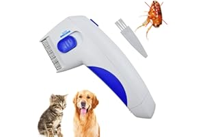 Electric Flea Comb,Lice Comb Electric Pet Doctor for Flea Lice Treatment Eliminator Professional Flea Comb Remover Kit for Ca