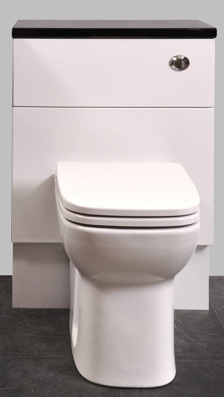 Gloss White Fitted Bathroom Furniture 600mm Wc Unit Free Delivery