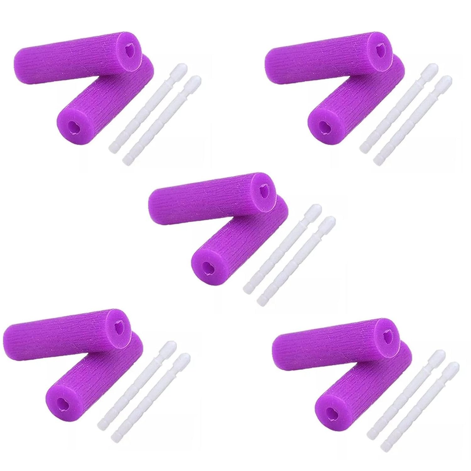 Pubiao 10 Pcs Aligner Chewies Dental Teeth Chewies Resuable Tray Seaters for Orthodontic Trays Chewy Dental Plaque Removal Tool (Purple)