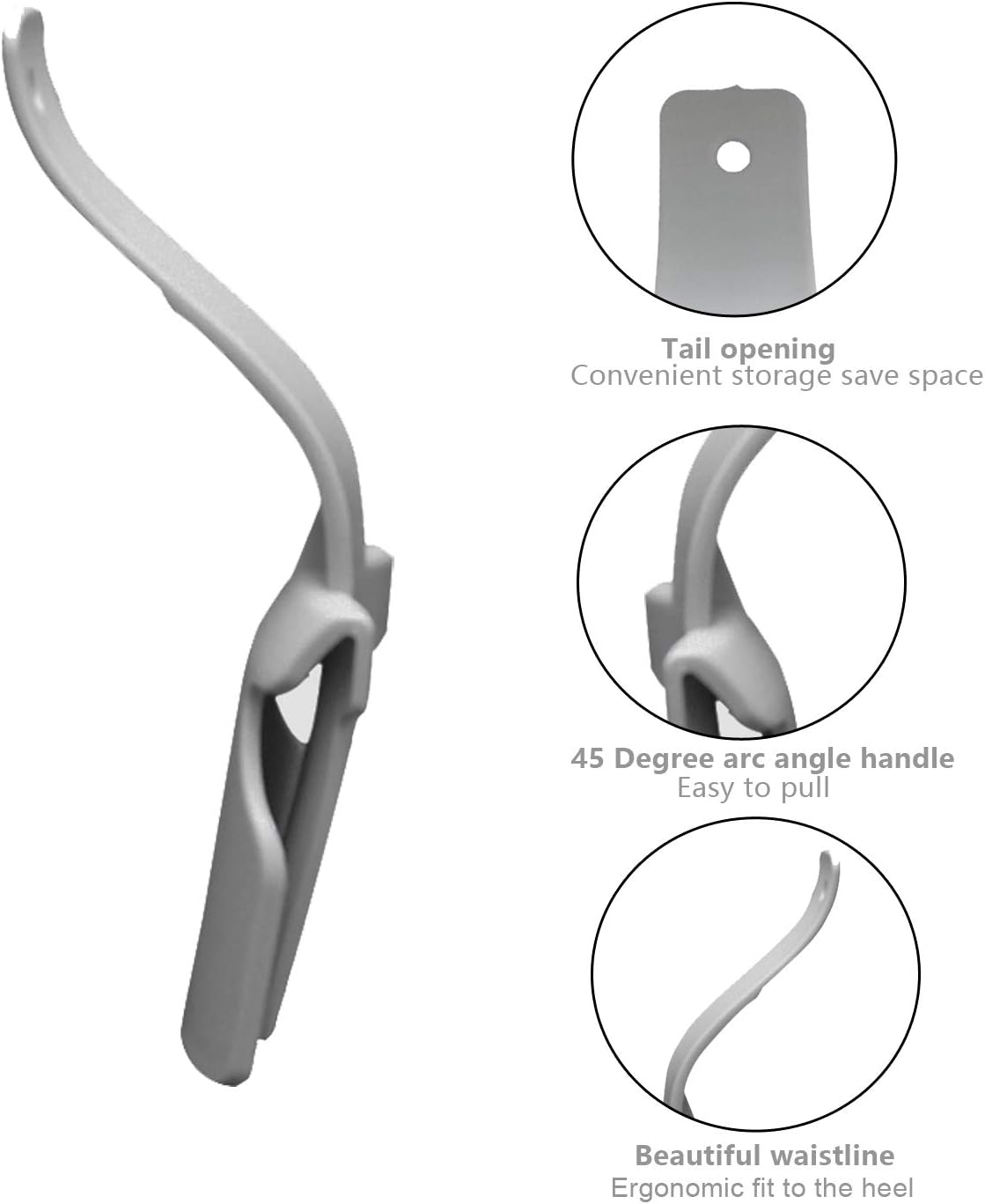 4 Pack Lazy Shoe Helper,Portable Sock Slider,Handled Shoe Horn Shoe Lifting Helper Easy on Easy Off Handled Shoe Horn,Shoe Lifting Helper for Seniors Elderly Disabled One Size Fits for All Shoe: Health & Personal Care